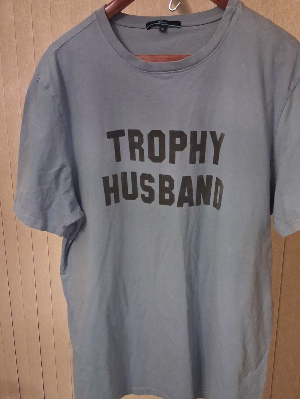Trophy Husband Graphic Tee - Slate Blue sz.XL